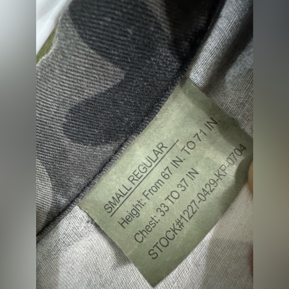 Cropped army-print jacket - Picture 3 of 4